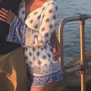 FLORAL ROMPER / OR COVER UP